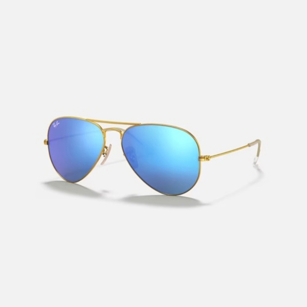 Ray-Ban RB3025 Aviator Ice Blue Unisex Sunglasses/62 mm Lens - Picture 7 of 7